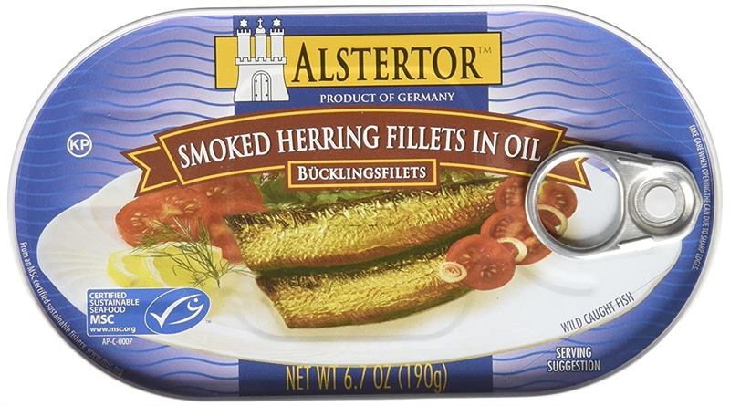 Alstertor Smoked Herring Fillets in Oil 6.7 oz