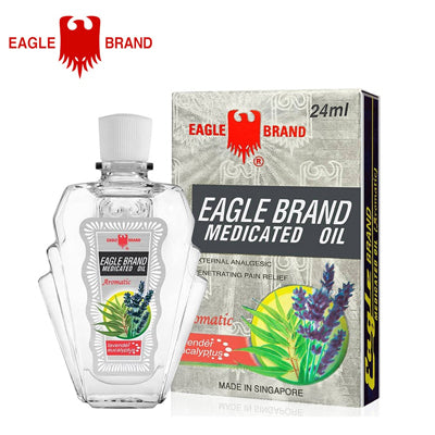 Aromatic-Lavender Eucalyptus Medicated Oil 24 ml. by Eagle Brand - External Analgesic