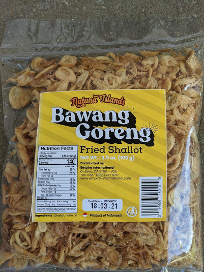 Best Quality Crispy Fried Onion / Fried Shallot (Bawang Goreng) 3.5 Oz.