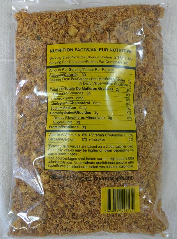 Bulk Friend Onion/Shallots (Bawang Goreng) 35 Oz.