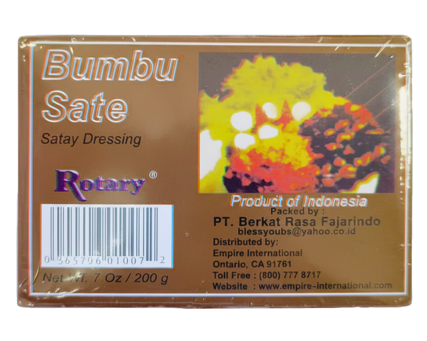 Bumbu Sate (Satay Dressing) 7 Oz. by Rotary