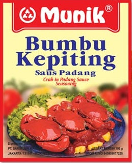 Bumbu Kepiting (Crab in Padang Sauce) 180 Gr. by Munik