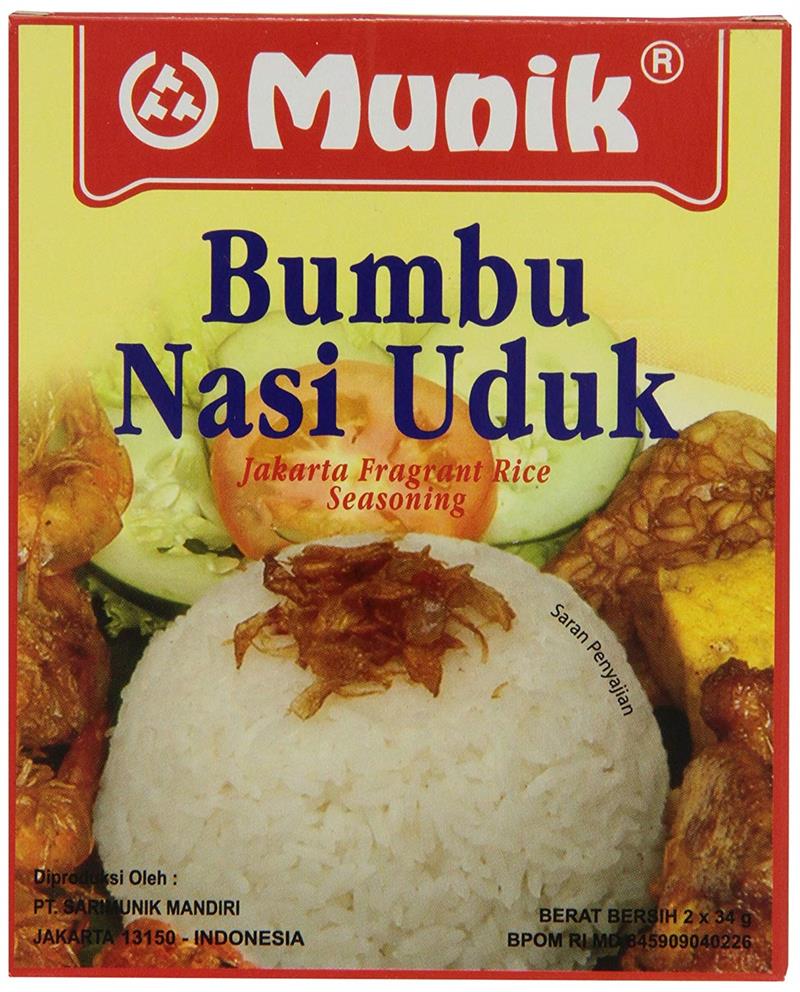 Bumbu Nasi Uduk (Jakarta Fragrant Rice Seasoning) 2.4oz by Munik