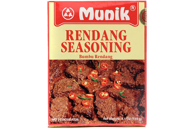 Bumbu Rendang Seasoning (Rendang Beef in Coconut Milk) 4oz (115 Gr.) by Munik