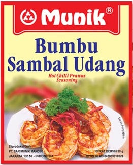 Bumbu Sambal Udang (Spicy Prawn) 180 Gr. by Munik