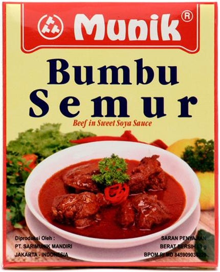 Bumbu Semur (Beef in Sweet Soya Sauce) 80 Gr. by Munik