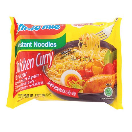 Chicken Curry Noodles (Rasa Kari Ayam) 2oz by Indomie (Pack of 30)