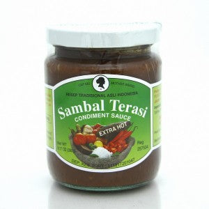 Chili Sauce Extra Hot (Sambal Terasi) 8.8 Oz. by Ibu