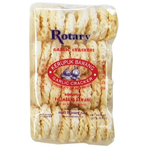 Garlic Crackers (Krupuk Bawang) 6.5 Oz. by Rotary