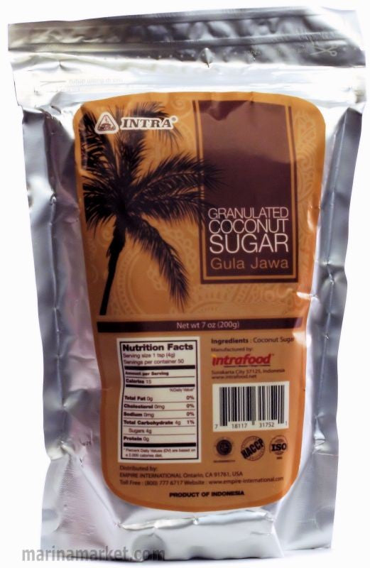 Granulated Coconut Sugar (Gula Jawa) 7oz by Intra
