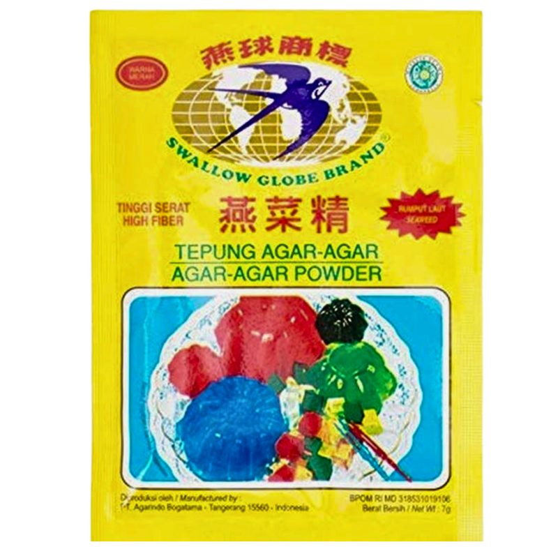 Jelly (Agar-agar) Powder Red Single 0.2 Oz. by Swallow / Satelit