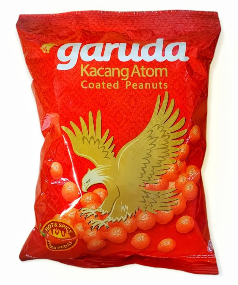 Kacang Atom (Hot Coated Peanuts) 7 Oz. by Garuda