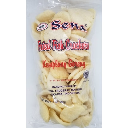 Krupuk Kemplang Goreng (Flat Fish Crackers) 7Oz.
