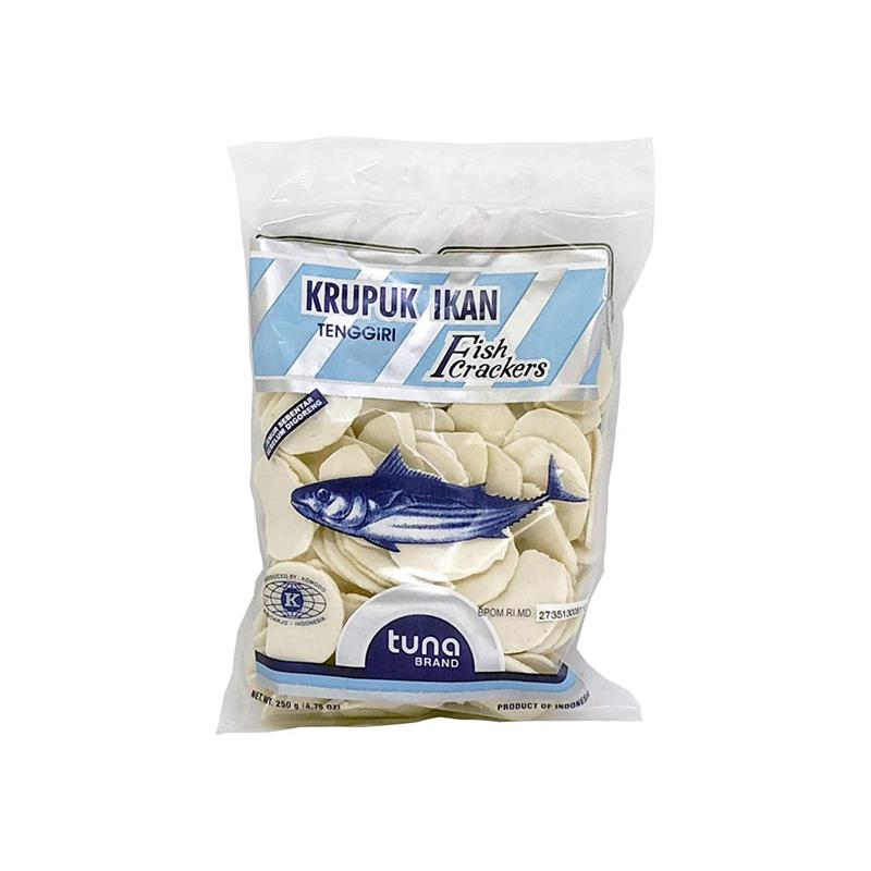 Mackerel fish Crackers (Krupuk Ikan Tenggiri) 8.75 Oz. by Tuna