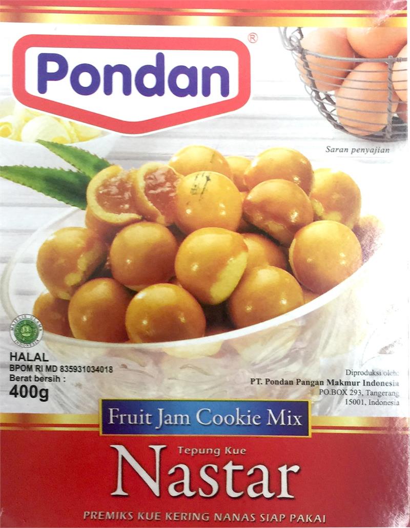 Nastar Fruit Jam Cookie Mix (Tepung Kue) 400g (14oz) by Pondan