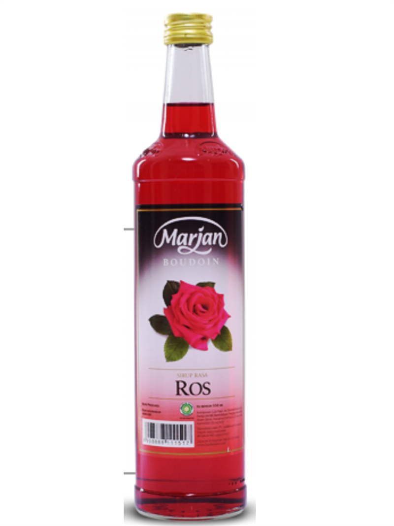 Rose Syrup (Boudoin Rirupo Rasa Ros) 15.55 Fl. Oz. (460ml) by Marjan