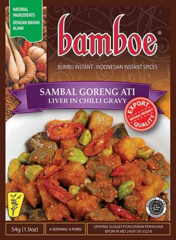 Sambal Goreng Ati (Liver in Chili Sauce) 1.9 Oz. by Bamboe