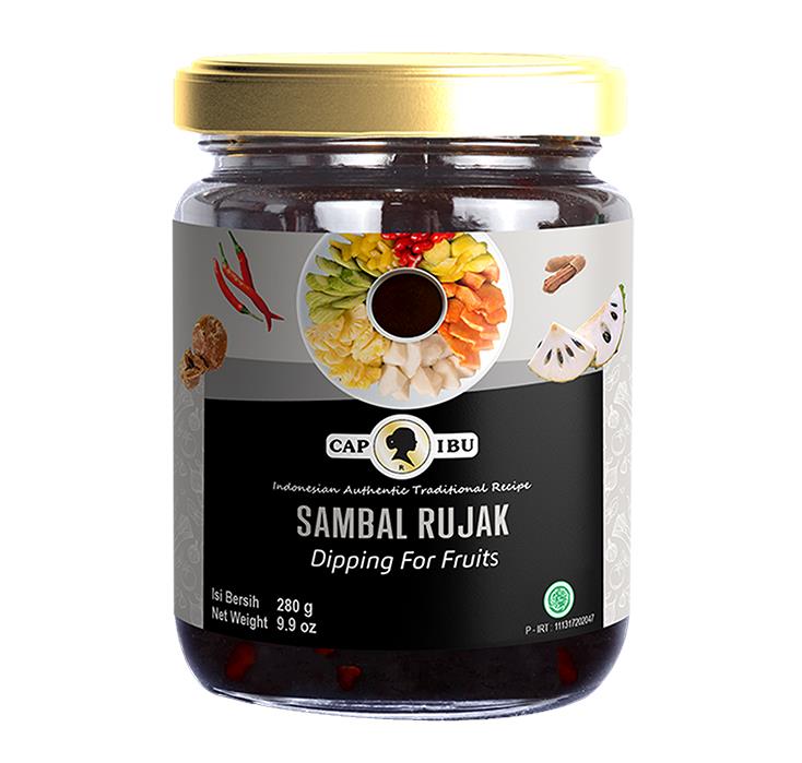 Sambal Rujak Spicy Fruit Spice 10.6 oz by Ibu