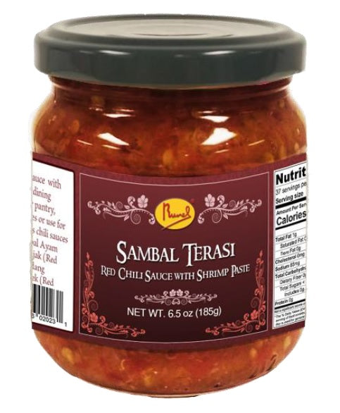 Sambal Terasi (Red Chili Sauce with Shrimp Paste) 6.7oz by Runel