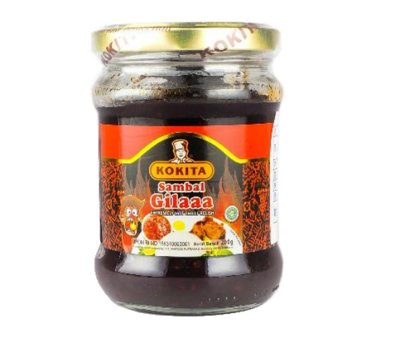 Sambal Gila (Extremely Hot Chili Relish) 200g / 7oz by Kokita