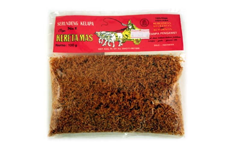 Sauteed Grated Coconut (Serundeng) 3.5oz by Kereta Mas