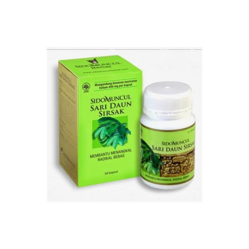 Soursop Leaf Extract (Sido Muncul Graviola) 1 Bottle/50Capsules by Sido Muncul
