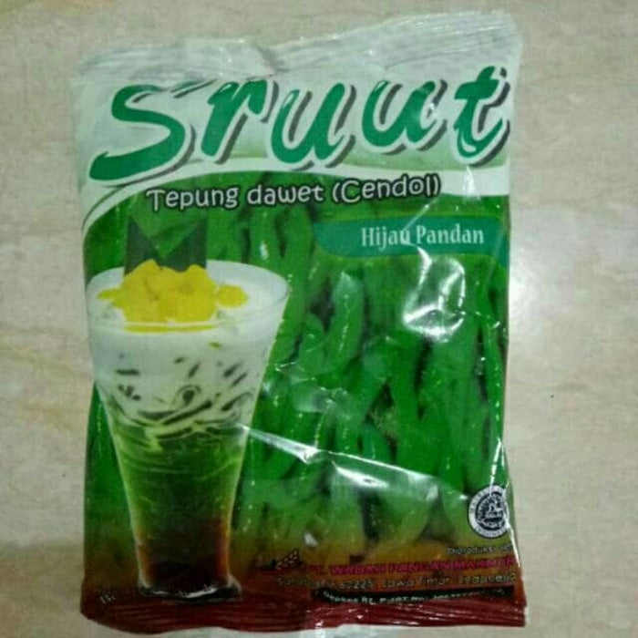 Sruut Tepung Dawet (Cendol) (Pandan Mung Bean Flour Mix) 3.53oz(100g)