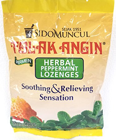 Tolak Angin Herbal Peppermint Lozenges 50pcs (2g each) by Sido Muncul